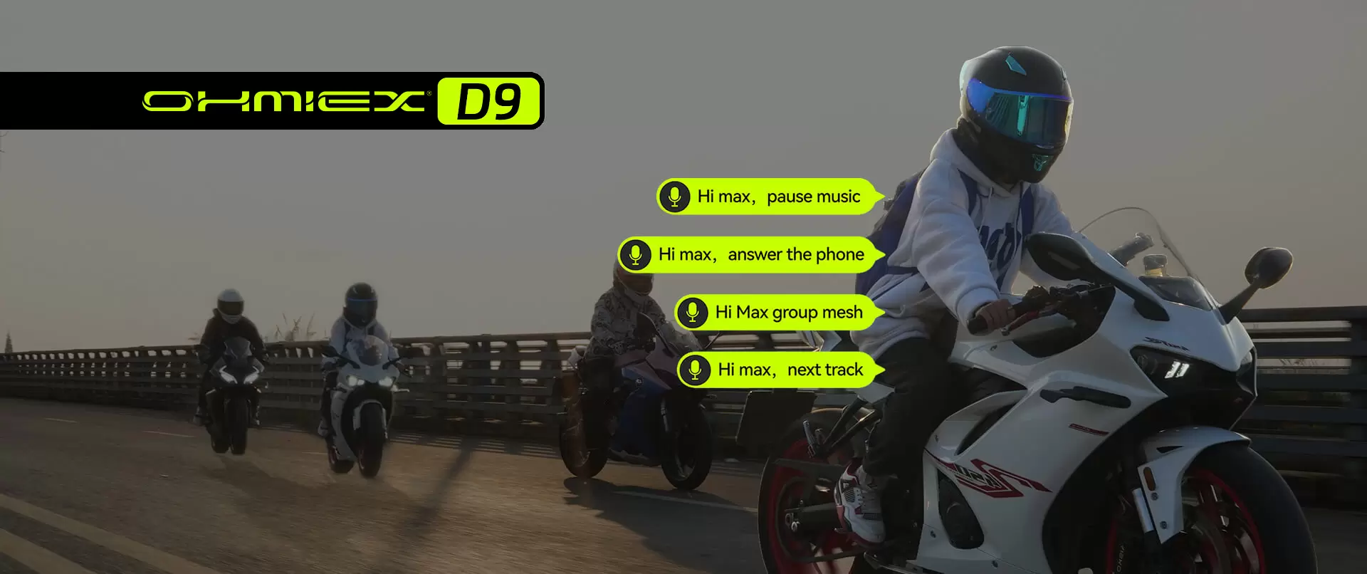 سماعة بلوتوث ذكية للخوذة